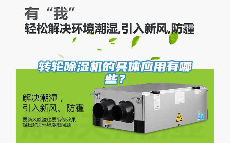 轉輪除濕機的具體應用有哪些？