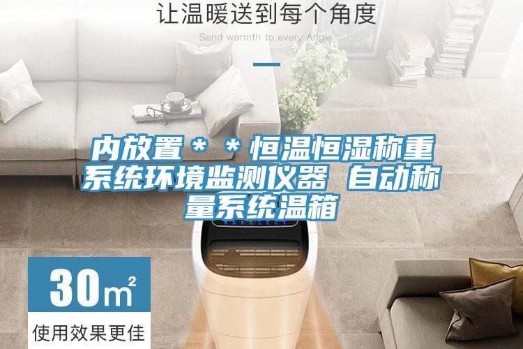 內放置＊＊恒溫恒濕稱重系統(tǒng)環(huán)境監(jiān)測儀器 自動稱量系統(tǒng)溫箱