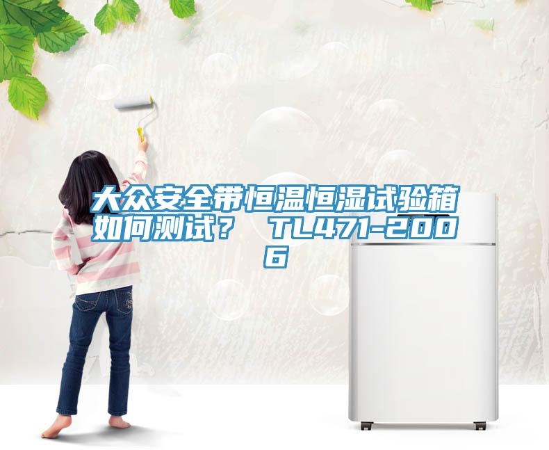 大眾安全帶恒溫恒濕試驗(yàn)箱如何測(cè)試？ TL471-2006