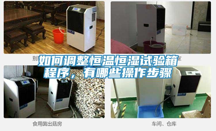 如何調整恒溫恒濕試驗箱程序，有哪些操作步驟