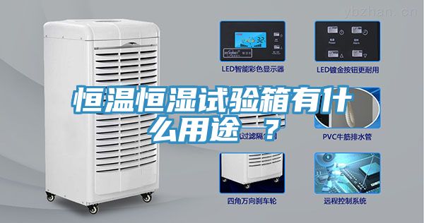 恒溫恒濕試驗箱有什么用途 ？